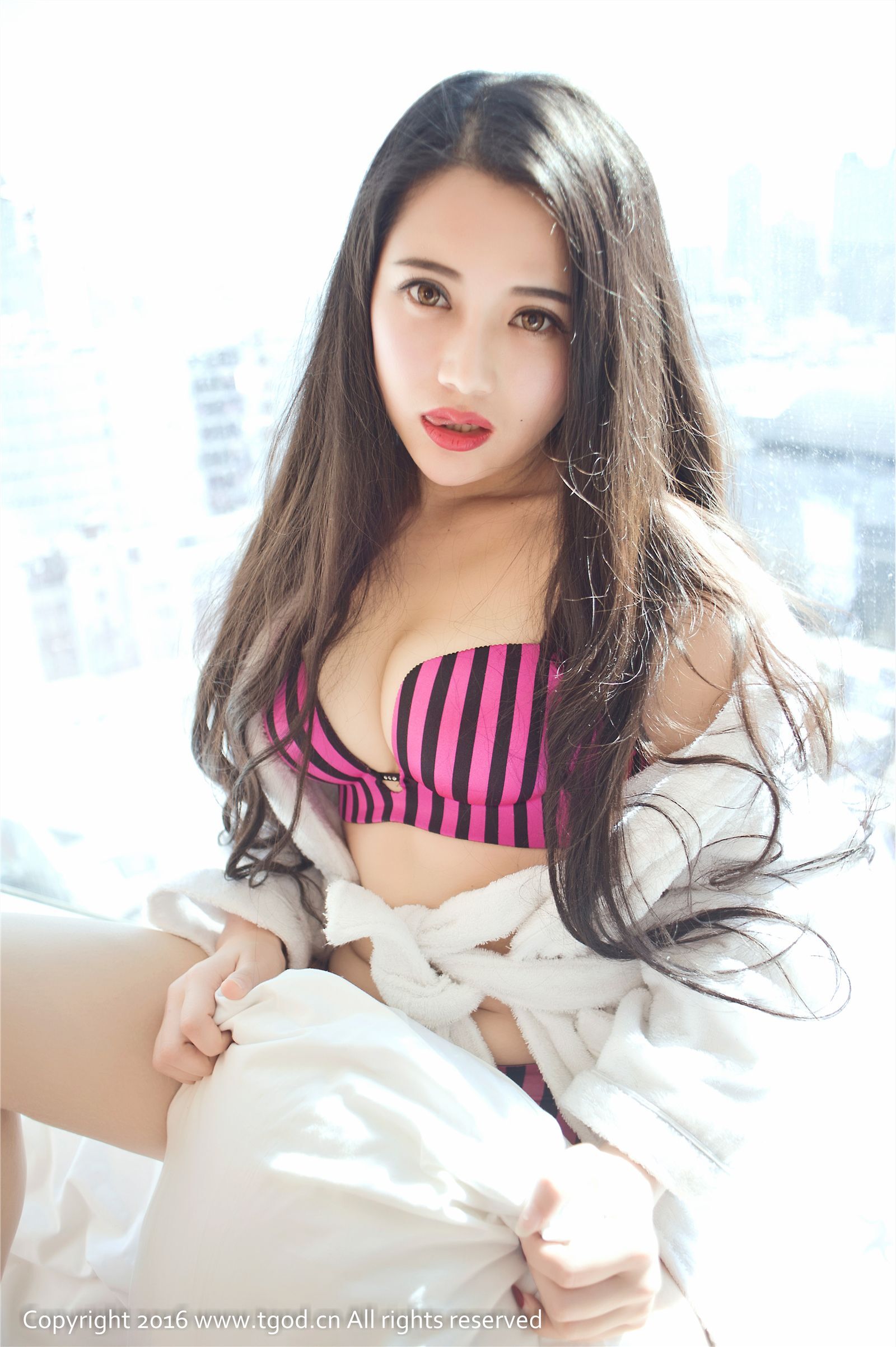 [tgod push goddess] April 4, 2016 Zhu Xiaoxu's next door girl's temptation vacuum dress